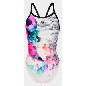 Купальник закритий для жінок Arena AIRBRUSH SWIMSUIT CHALLENGE BA білий, чорний, мультикольор жіночий